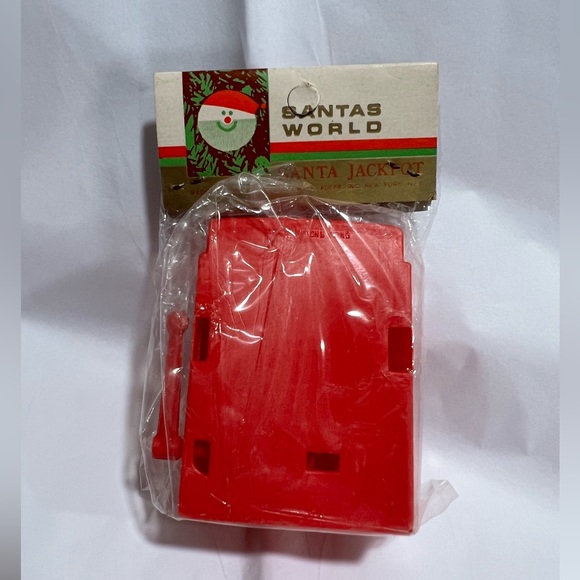 Vintage Kurt Adler Christmas Plastic Machine Toy NOS Original Package WORKS - Picture 4 of 9